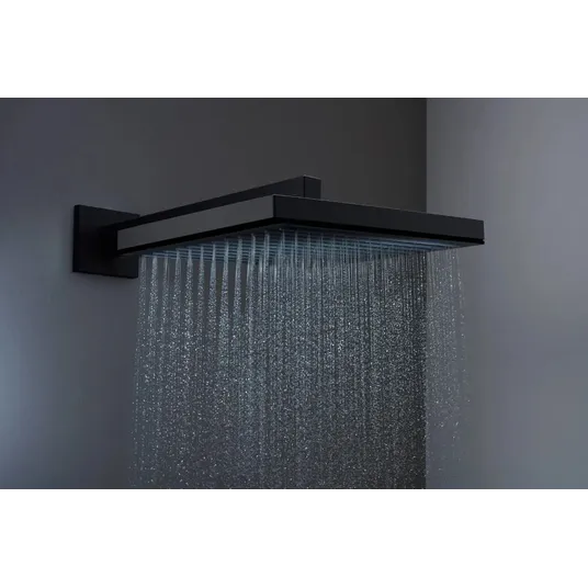 Hansgrohe Pulsify E – dušo galvutė 26x26 cm, EcoSmart, matinė juoda 24331670