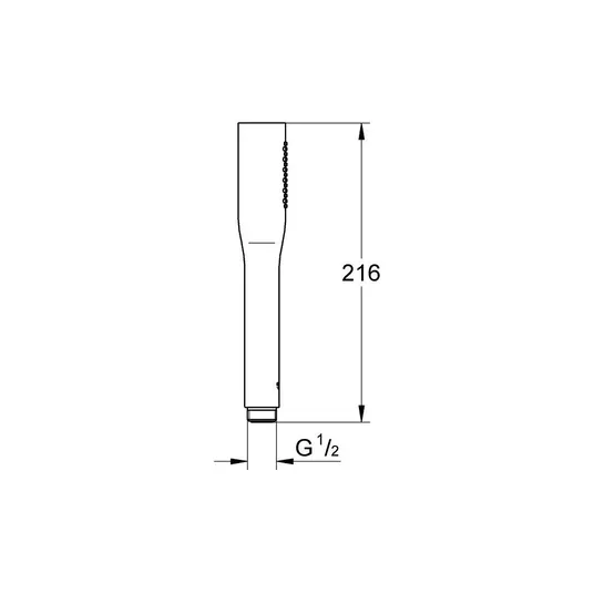 Grohe Vitalio Get Stick – dušo galvutė, 1 srauto tipas, chromas 27458000