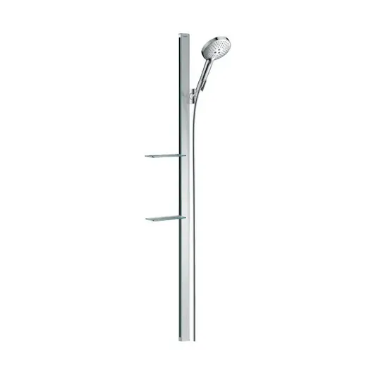 Hansgrohe Raindance – dušo komplektas Select S 120, 3 srove, dušo strypas 1,5 m, chromuotas 27646000
