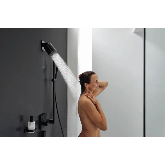 Hansgrohe Pulsify S – galvos dušo galvutė 105, 1 srautas, EcoSmart, matinė juoda 24132670