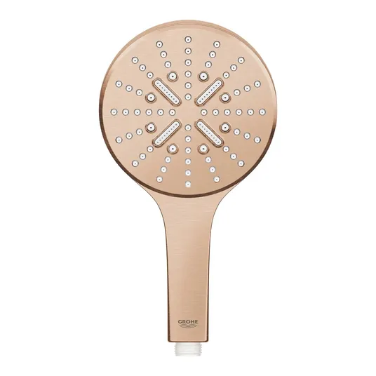 Grohe Rainshower SmartActive - käsidušš 130 9,5 l/min, 3 pihustustüüpi, soe päikeseloojang, poleeritud 26574DL0