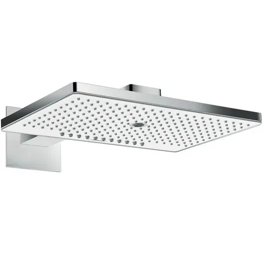 Hansgrohe Rainmaker Select – galvos dušas 460, išsikišimas 46 cm, EcoSmart 9 l/min, 3 srove, baltas / chromuotas 24017400