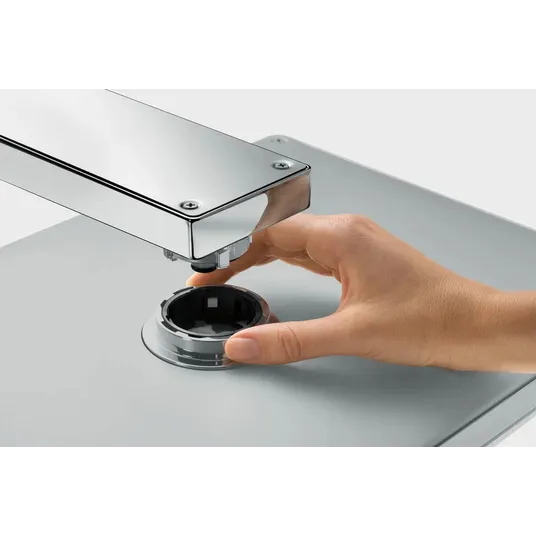 Hansgrohe Rainmaker Select – galvos dušas 460, išsikišimas 46 cm, EcoSmart 9 l/min, 3 srove, baltas / chromuotas 24017400