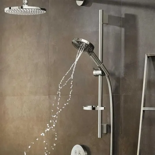 Hansgrohe Raindance Select S – dušo komplektas 120, 3jet P su dušo strypu 65 cm, chromuotas 27654000