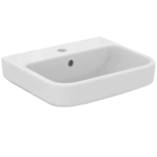 Ideal Standard i.Life B - Praustuvas 45x38 cm, su perpildymo anga, su maišytuvo skyle, baltas T461001