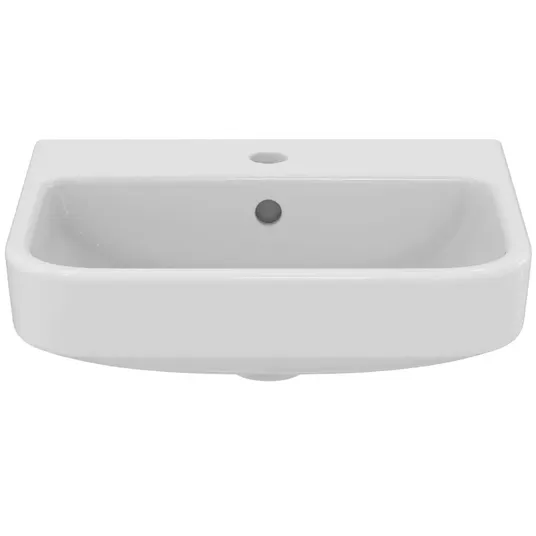 Ideal Standard i.Life B - Praustuvas 45x38 cm, su perpildymo anga, su maišytuvo skyle, baltas T461001