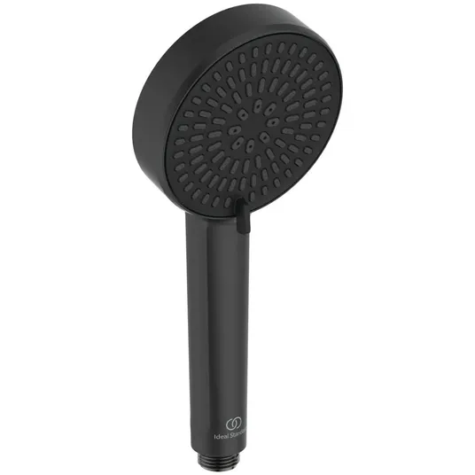 Ideal Standard CeraTherm – dušo rinkinys be maišytuvo, skersmuo 26 cm, 2 srovių tipai, juodas šilkas BD747XG