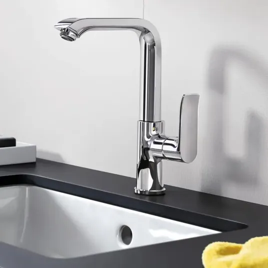 Hansgrohe Metris New - Ühe kangiga valamusegisti 230 koos äravoolukomplektiga, kroomitud 31087000