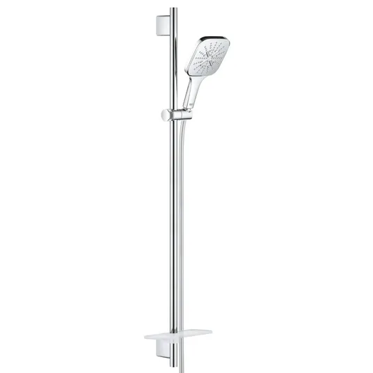 Grohe Rainshower SmartActive Cube - dušikomplekt 130 9,5 l/min, 3 pihustustüüpi, 90 cm statiiv ja voolik, kroomitud 26587000