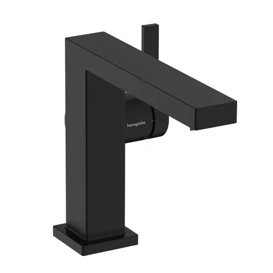 Hansgrohe Tecturis E - kraanikaussi kraanikaussi Push-Open äravoolukomplektiga, CoolStart, EcoSmart, mattmust 73020670
