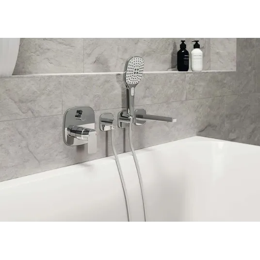 Hansa Activejet – dušo galvutė 110, 3 sroves, balta / chromuota 84330200