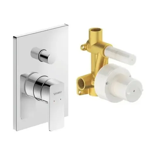 Duravit Manhattan – paslėpta maišytuvas 2 vartotojams, su montavimo korpusu, chromuotas MH4210008010