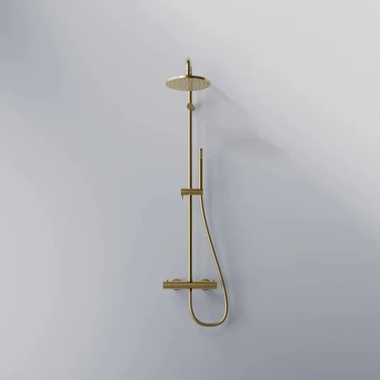 Steinberg 340 – dušo rinkinys su termostatu, skersmuo 22 cm, šlifuotas auksas 340 2721 BG