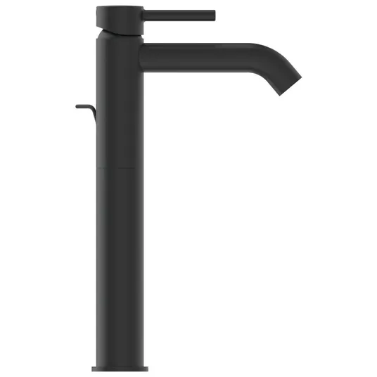 Ideal Standard CeraLine - kraanikauss koos äravoolukomplektiga, must BC194XG