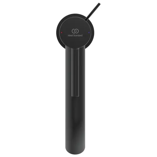 Ideal Standard CeraLine - kraanikauss koos äravoolukomplektiga, must BC194XG