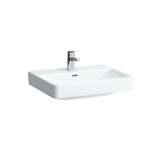 Laufen Pro S - Praustuvas, 60x47 cm, 1 skylė maišytuvui, su LCC, baltas H8109634001041