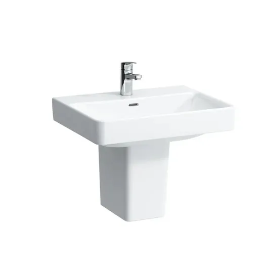 Laufen Pro S - Praustuvas, 60x47 cm, 1 skylė maišytuvui, su LCC, baltas H8109634001041