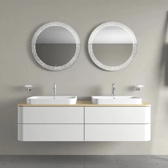 Duravit Happy D.2 Plus - praustuvas, 60x46 cm, su 1 skyle maišytuvui, Alpių baltas 2360600000