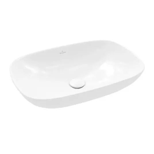 Villeroy & Boch Loop&Friends - valamu, 62x42 cm, ülevooluga, CeramicPlus, Alpine White 4A5000R1
