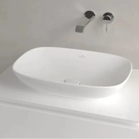 Villeroy & Boch Loop&Friends - valamu, 62x42 cm, ülevooluga, CeramicPlus, Alpine White 4A5000R1