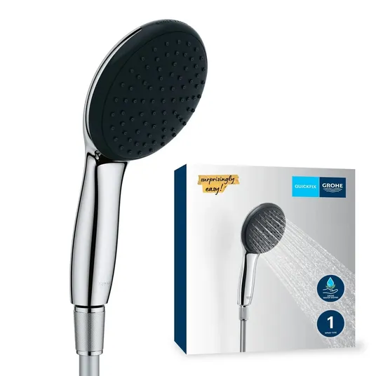 Grohe Vitalio Start - 150 cm pikkuse voolikuga käsidušš, kroomitud 26720001