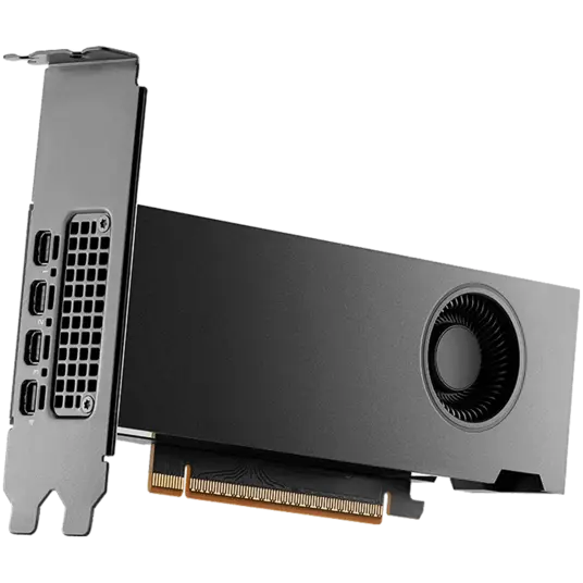 NVIDIA RTX 2000 PRO Blackwell PCI-Express x16 Gen 4.0, Dual Slot, 16 GB GDDR6 ECC 128-bit, HDCP 2.2 and HDMI 2.0 support with opt. Adapter