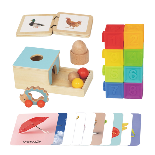 WOOPIE GREEN Box XXL Montessori hariduslik 6in1 Sensory 7-8 kuud 26tk WOOPIE GREEN Box XXL Montessori Educational 6in1 Sensory 7-8 kuud 26tk FSC