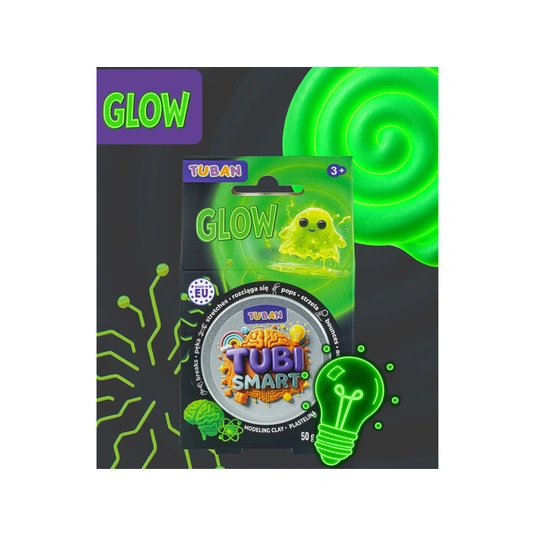 Tubi Smart sensory clay Glow stretches, shoots, bounces ZA6128