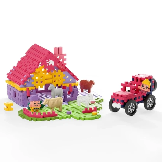 MARIOINEX Mini vaflinis ūkininkas "Charming Ranch" plytos, 112 vnt.