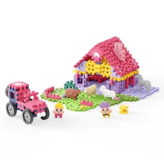 MARIOINEX Mini vaflinis ūkininkas "Charming Ranch" plytos, 112 vnt.