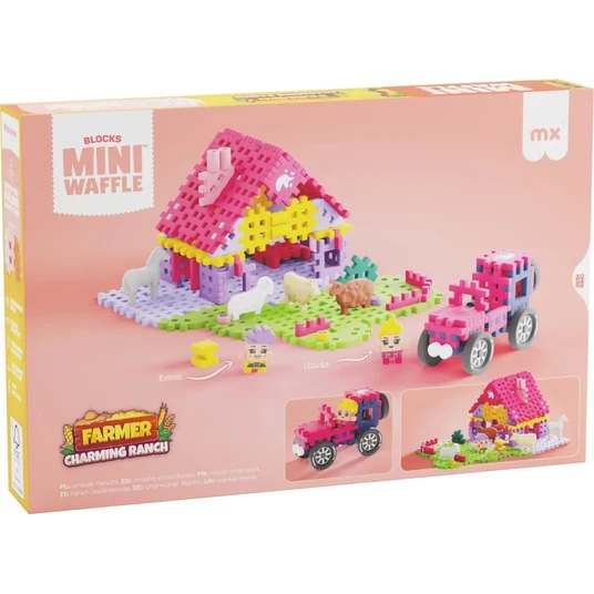 MARIOINEX Mini vaflinis ūkininkas "Charming Ranch" plytos, 112 vnt.