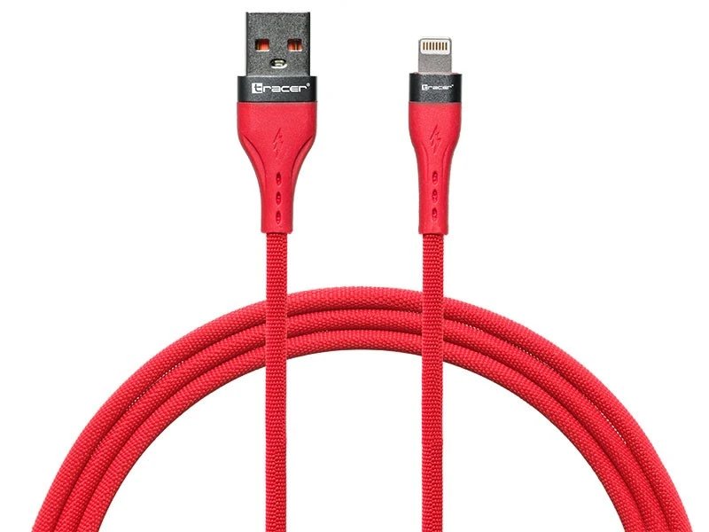 TRACER Cable USB A-Lightning 1m Red