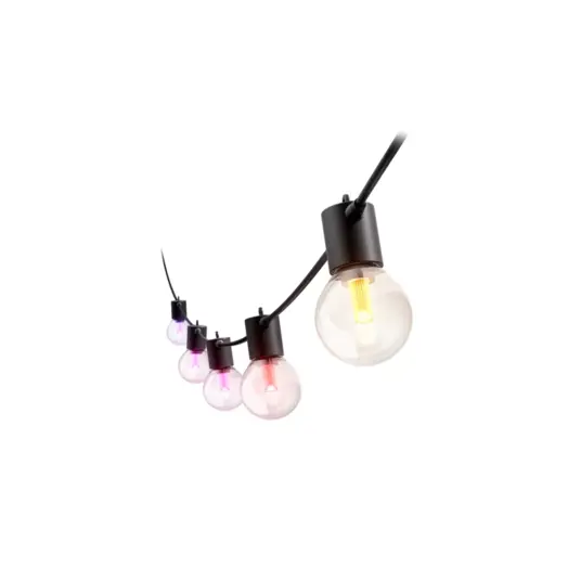 Philips Hue Hue Festavia Globe Outdoor String Lights, 7m Extension | 30 W