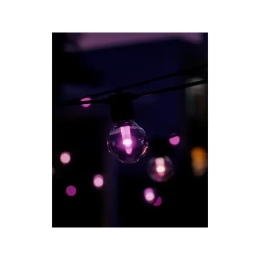 Philips Hue Hue Festavia Globe Outdoor String Lights, 7m Extension | 30 W