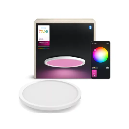 Philips Hue Surimu round panel light, 39.5 cm | Bluetooth, Zigbee