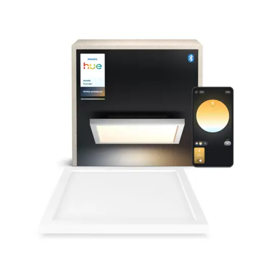 Philips Hue Aurelle square panel light, White | 2200-6500 Hue White Ambiance
