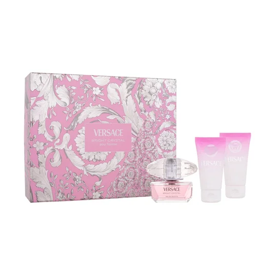 Naiste komplekt Versace Bright Crystal EDT 50ml + vanni- ja dušigeel 50ml + kehakreem 50ml