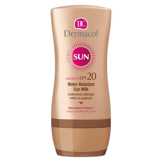Dermacol, Sun, Water-Resistant, Sunscreen Milk, SPF20, 200 ml *Tester