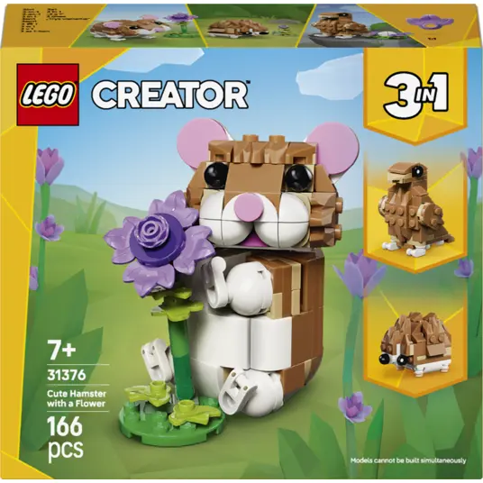 LEGO® 31376 LEGO Creator Mielas žiurkėnas su gėle kaina internetu