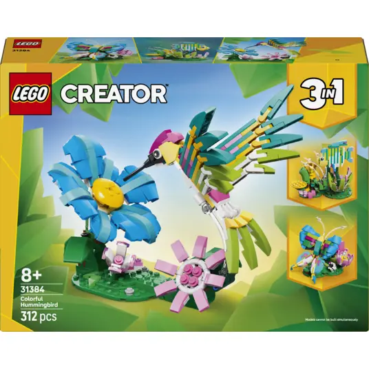 LEGO® 31384 LEGO Creator Villieläimet: Värikäs kolibri