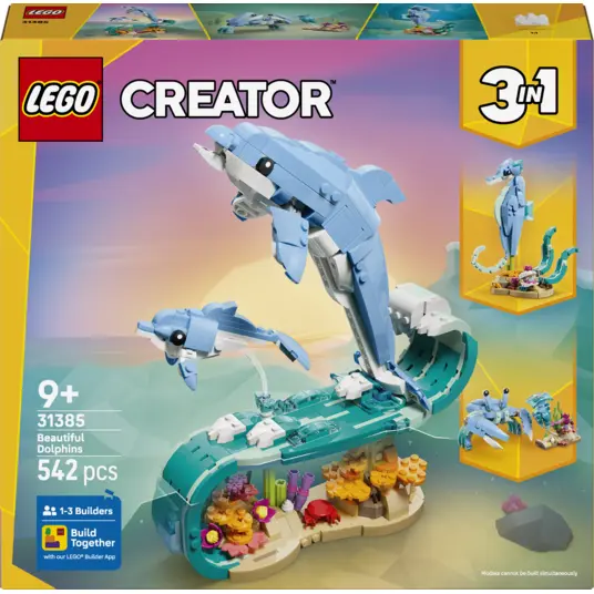 LEGO® 31385 LEGO Creator Merieläimet: Söpöt delfiinit