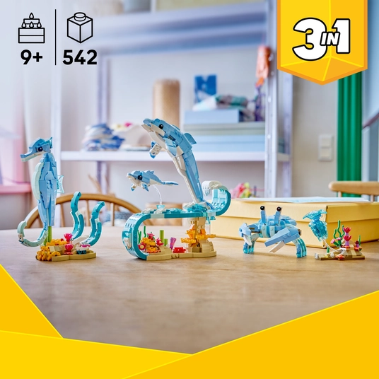 LEGO® 31385 LEGO Creator Merieläimet: Söpöt delfiinit