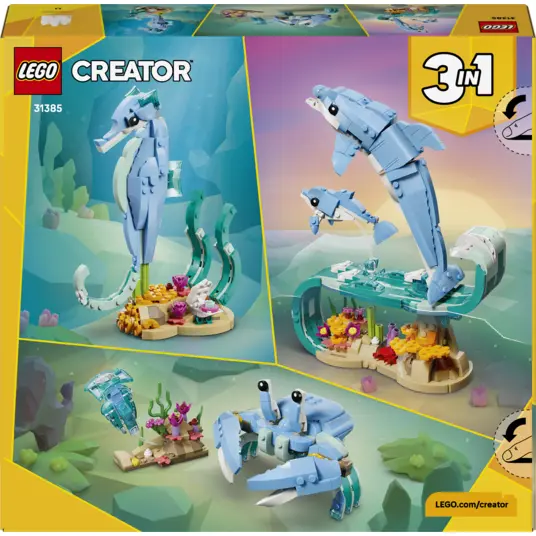 LEGO® 31385 LEGO Creator Merieläimet: Söpöt delfiinit