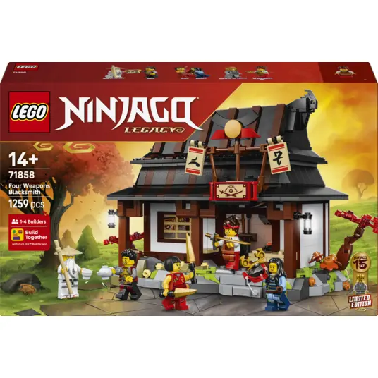 niyankokurisutaru  LEGO® 71858 NINJAGO® 15-ųjų metinių „Keturių ginklų kalvis