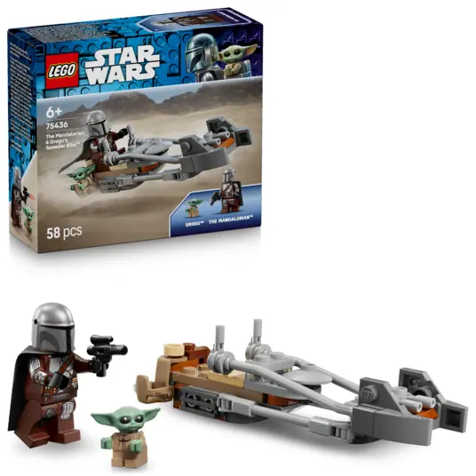 LEGO® 75436 Star Wars™ Mandalorialaisen ja Grogun kiituripyörä