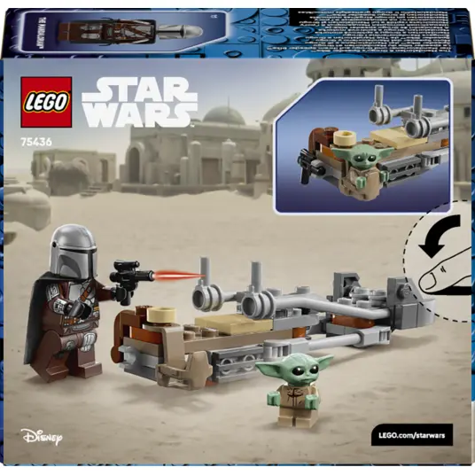 LEGO® 75436 Star Wars™ Mandalorialaisen ja Grogun kiituripyörä
