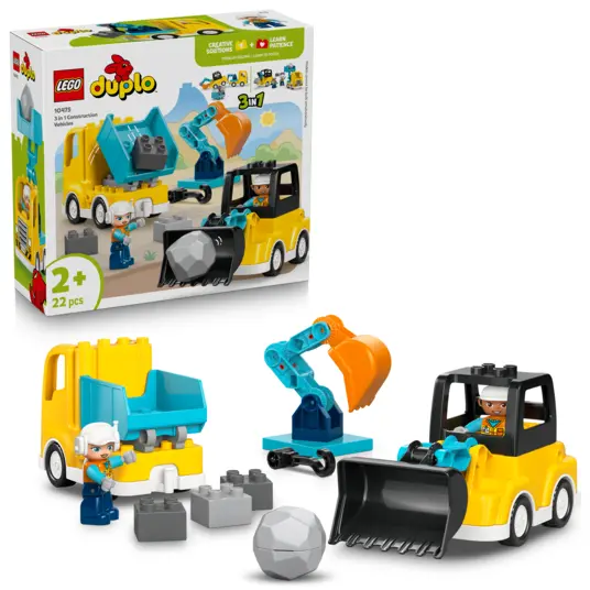 LEGO® 10475 DUPLO® Työmaa-ajoneuvot 3in1