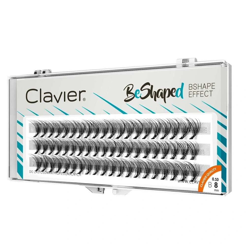 CLAVIER_BeShaped zīda skropstu ruļļi B ar