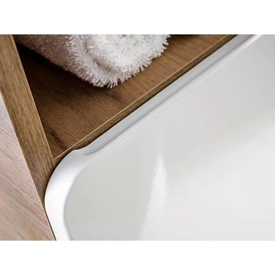 Aukšta spintelė, 2 durys, ARUBA WHITE 805 FSC