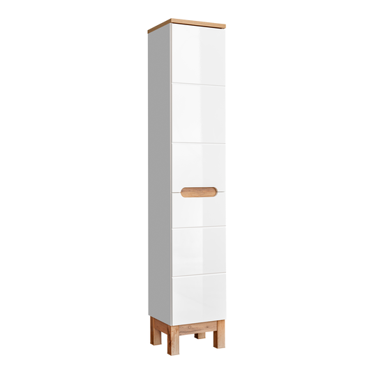 Aukšta spintelė, 2 durys, BALI WHITE 804 FSC